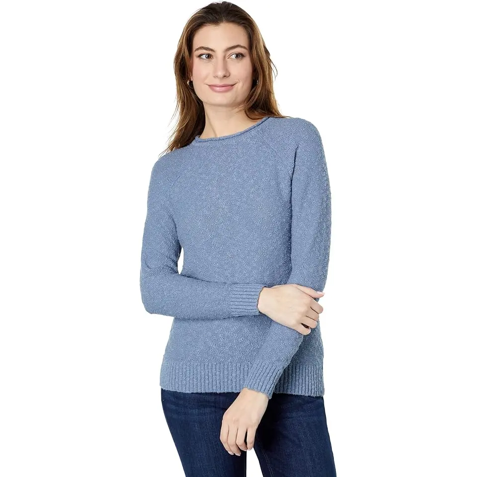 Midweight Cotton Slub Rollneck Pullover