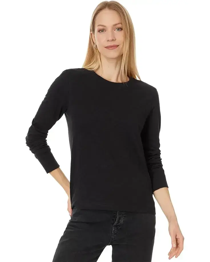 Women's Lilla P Long Sleeve Ribbed Cuff Crew-Neck
