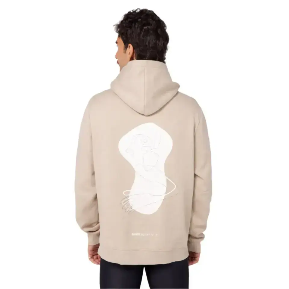 The Cotton Fleece Abstract Thinker Hoodie