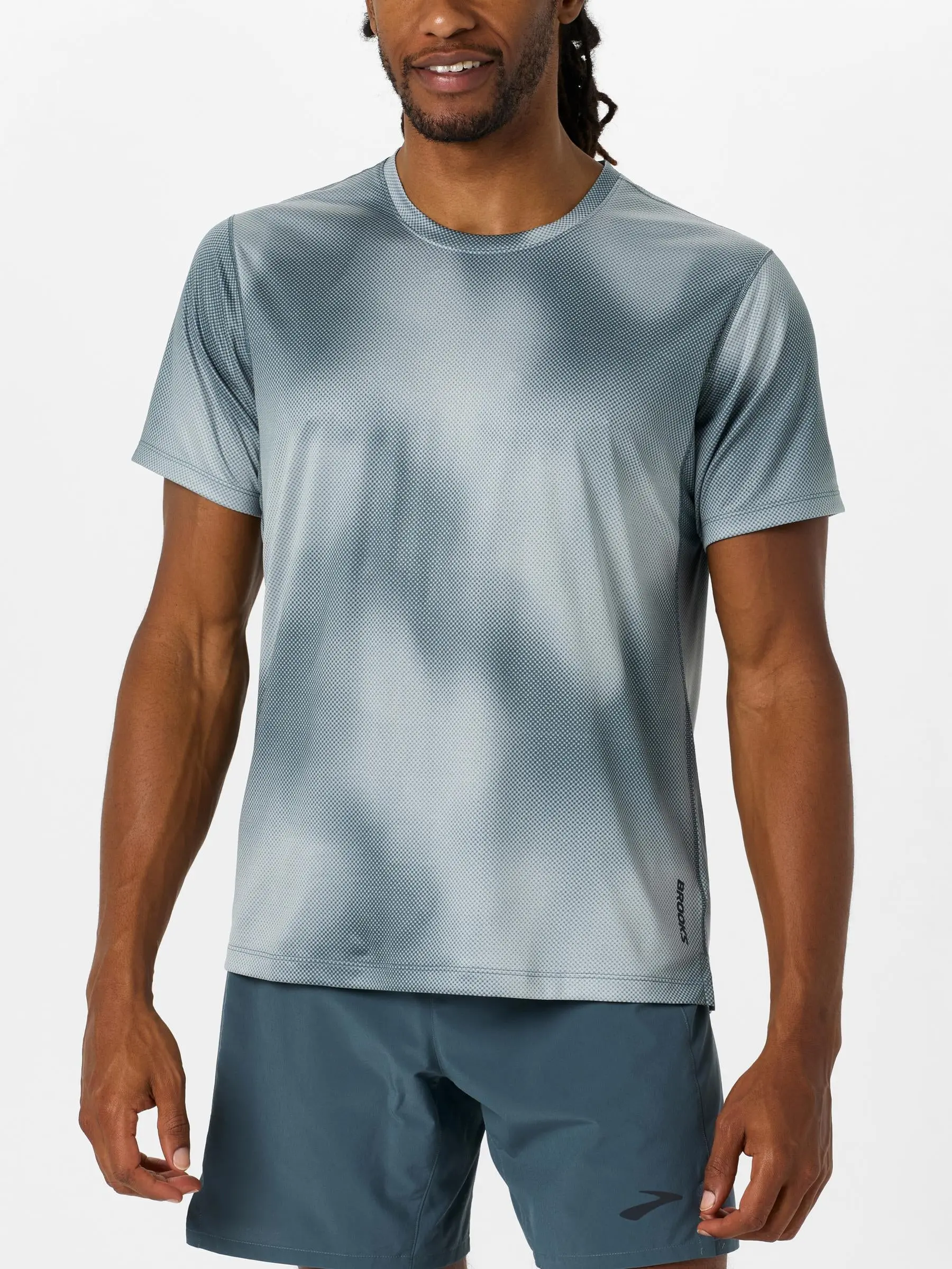 Brooks Men's Dash Printed Short Sleeve