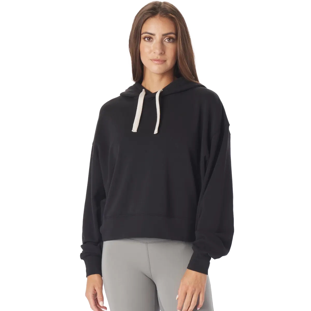 Women's Vintage Oversized Crop Hoodie