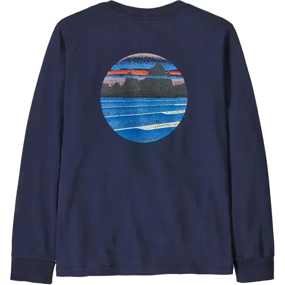 Youth Long Sleeve Skyline Stencil T-Shirt