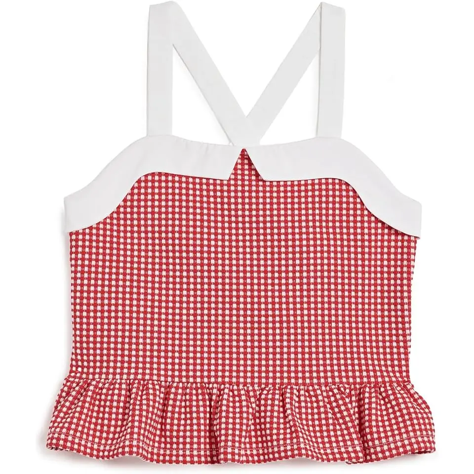 Gingham Jacquard Top (Infant/Toddler/Little Kid/Big Kid)