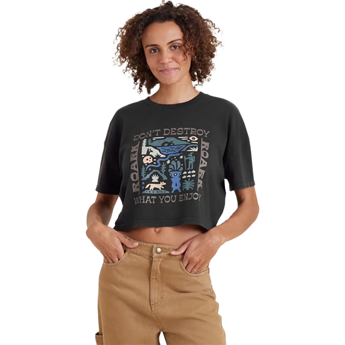 Women's Enjoy Andes Cropped Boxy Tee