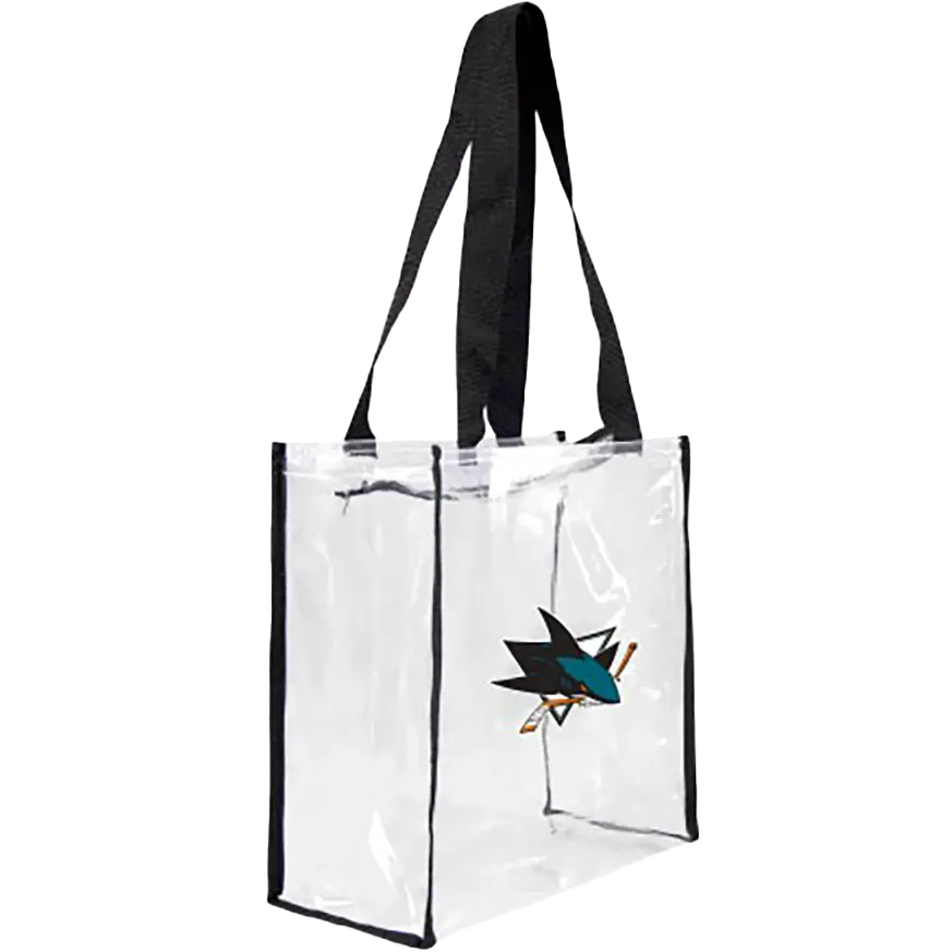 Sharks Clear Square Stadium Tote