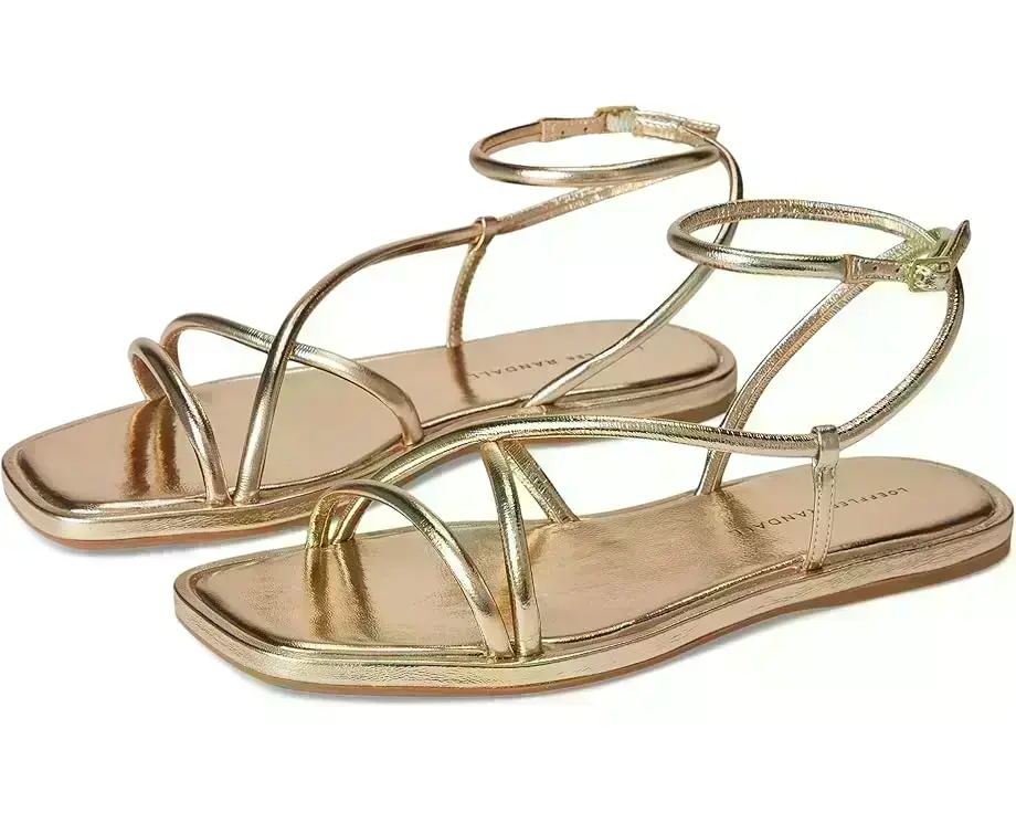 Noor Strappy Ankle Wrap Flat Sandals