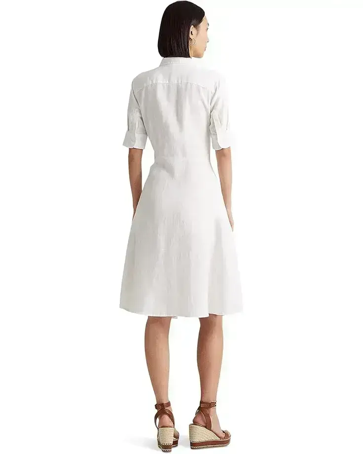 Women's Lauren Ralph Lauren Petite Linen Shirtdress