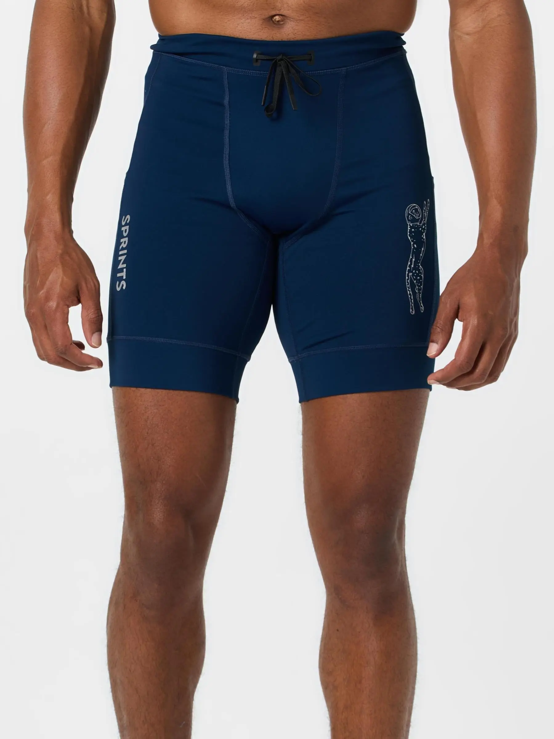 Sprints Men 8" Half Tight Stealth Navy