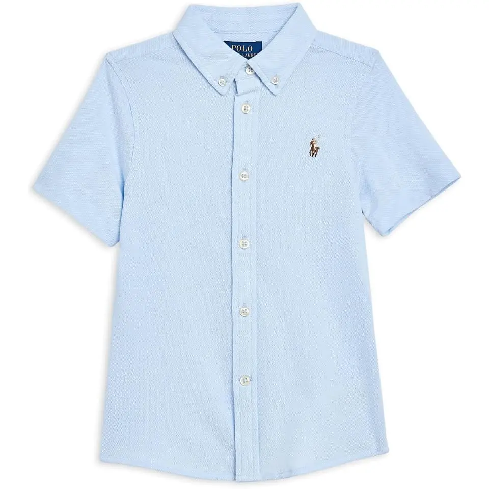 Knit Oxford Short-sleeve Shirt (Toddler/Little Kid)