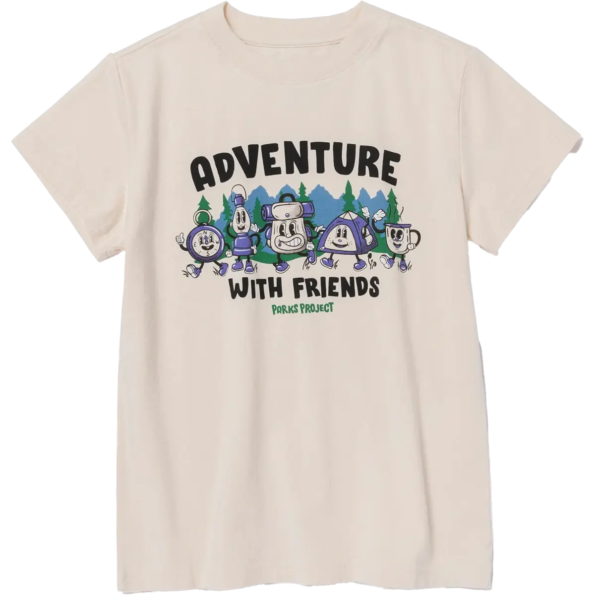 Youth Adventure With Friends Camp Tee