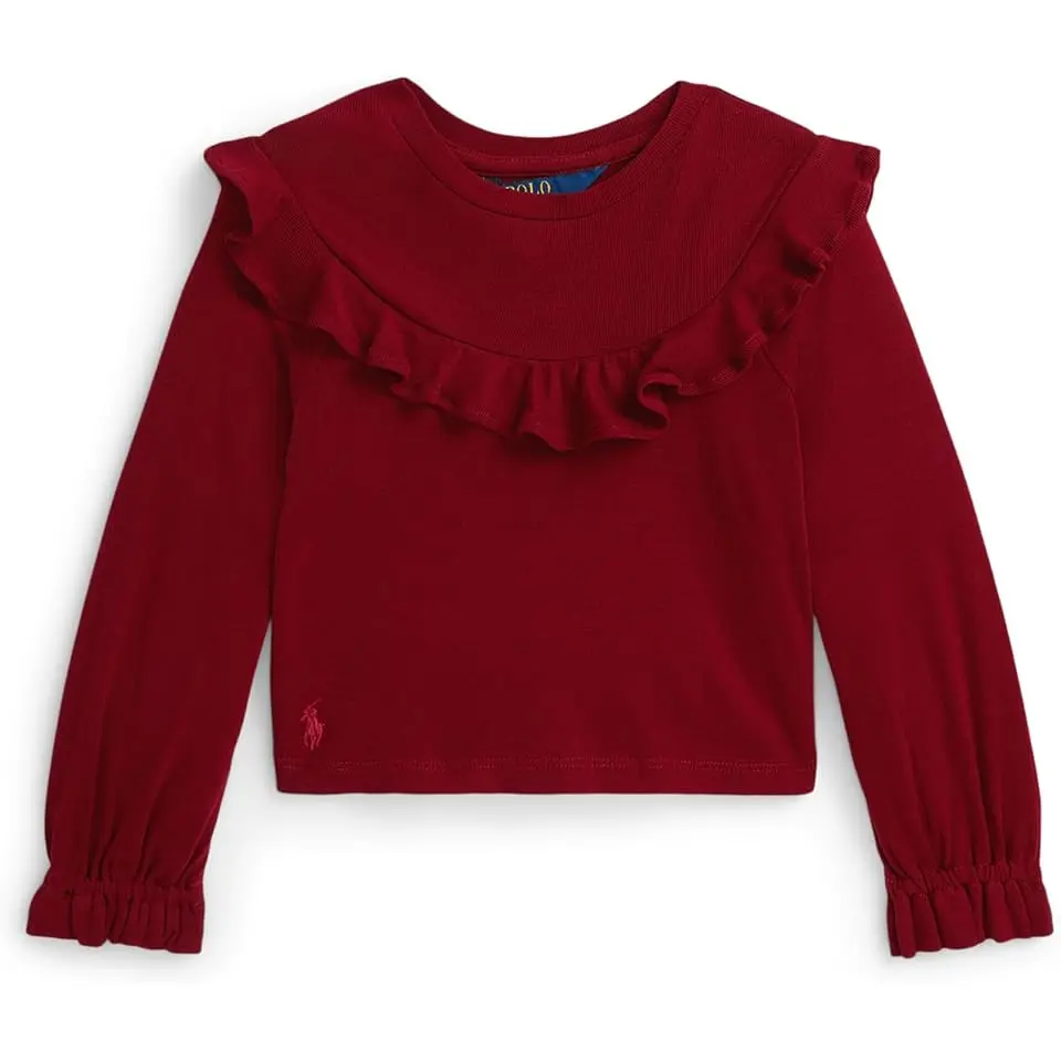 Ruffled Cotton-Modal Top (Toddler/Little Kid)
