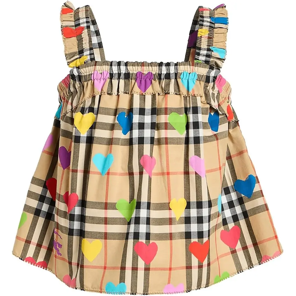 Gabi Heart Check Shirt (Infant/Toddler)