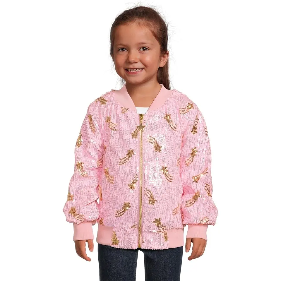 Galaxy Star Sequin Bomber (Toddler/Little Kid/Big Kid)