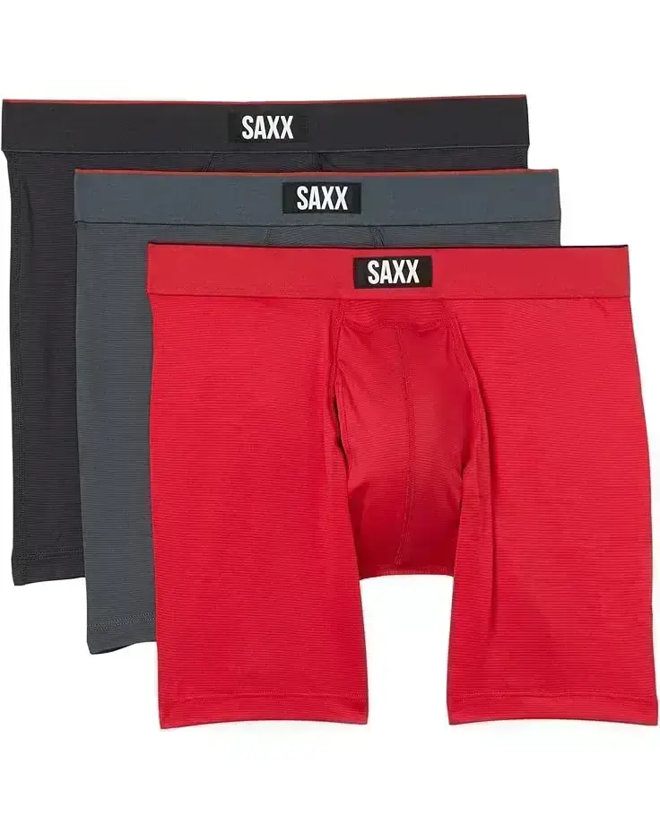 Men's SAXX UNDERWEAR Multi-Sport Mesh Boxer Brief Fly 3-Pack