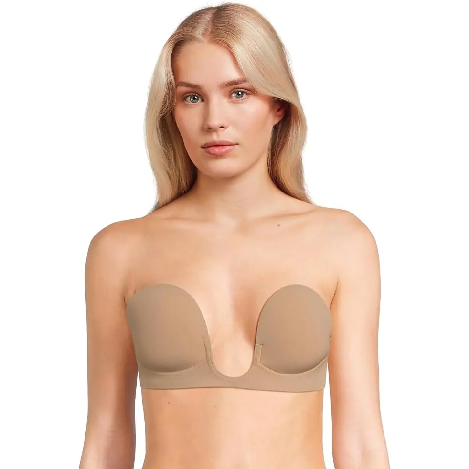 U Plunge Backless Strapless