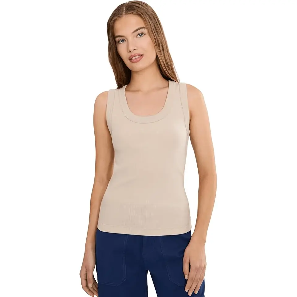 Petite Perfect Knit Rib Scoop Tank