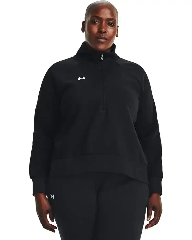 Women's Under Armour Plus Size Rival Fleece 1/2 Zip Sweatshirt