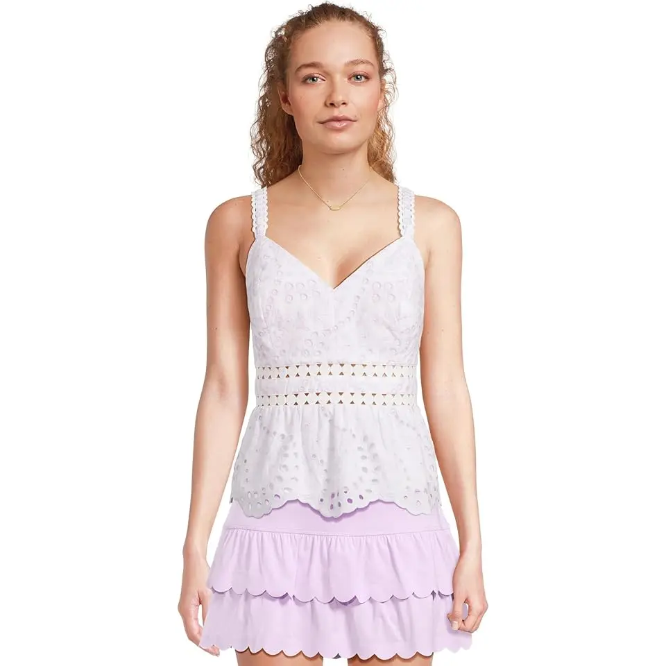 Tiah Eyelet Top