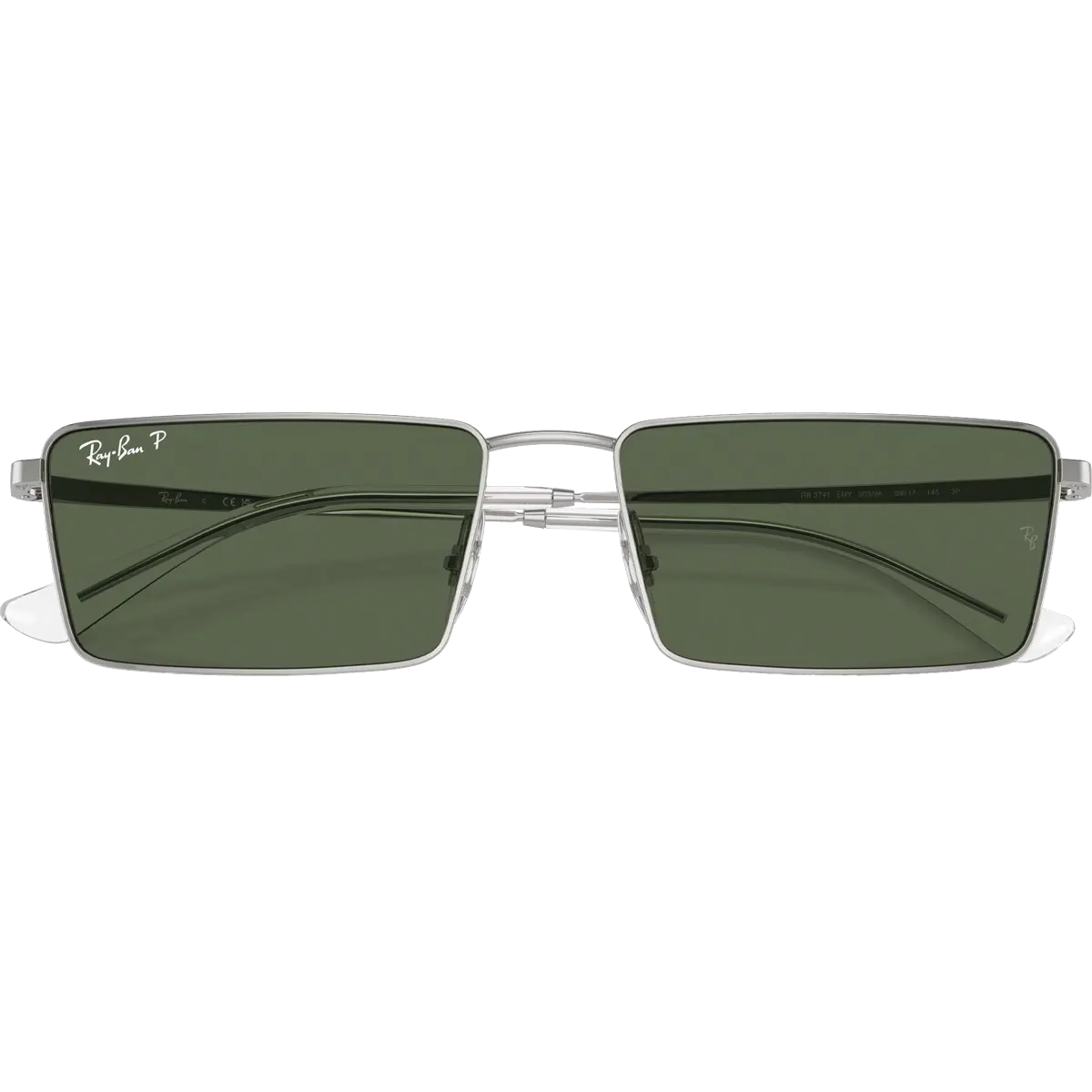 Emy Bio-Based - Polished Silver/Dark Green
