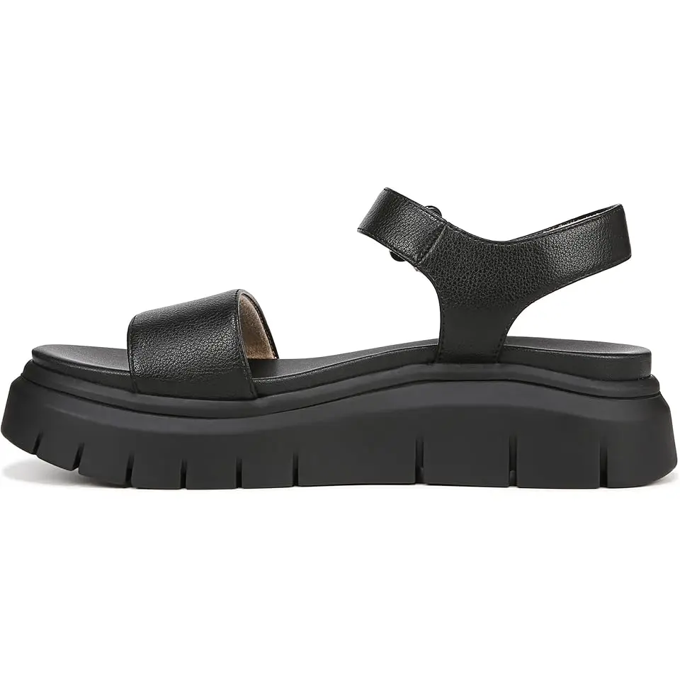 Poppi Ankle Strap Platform Flat Sandal