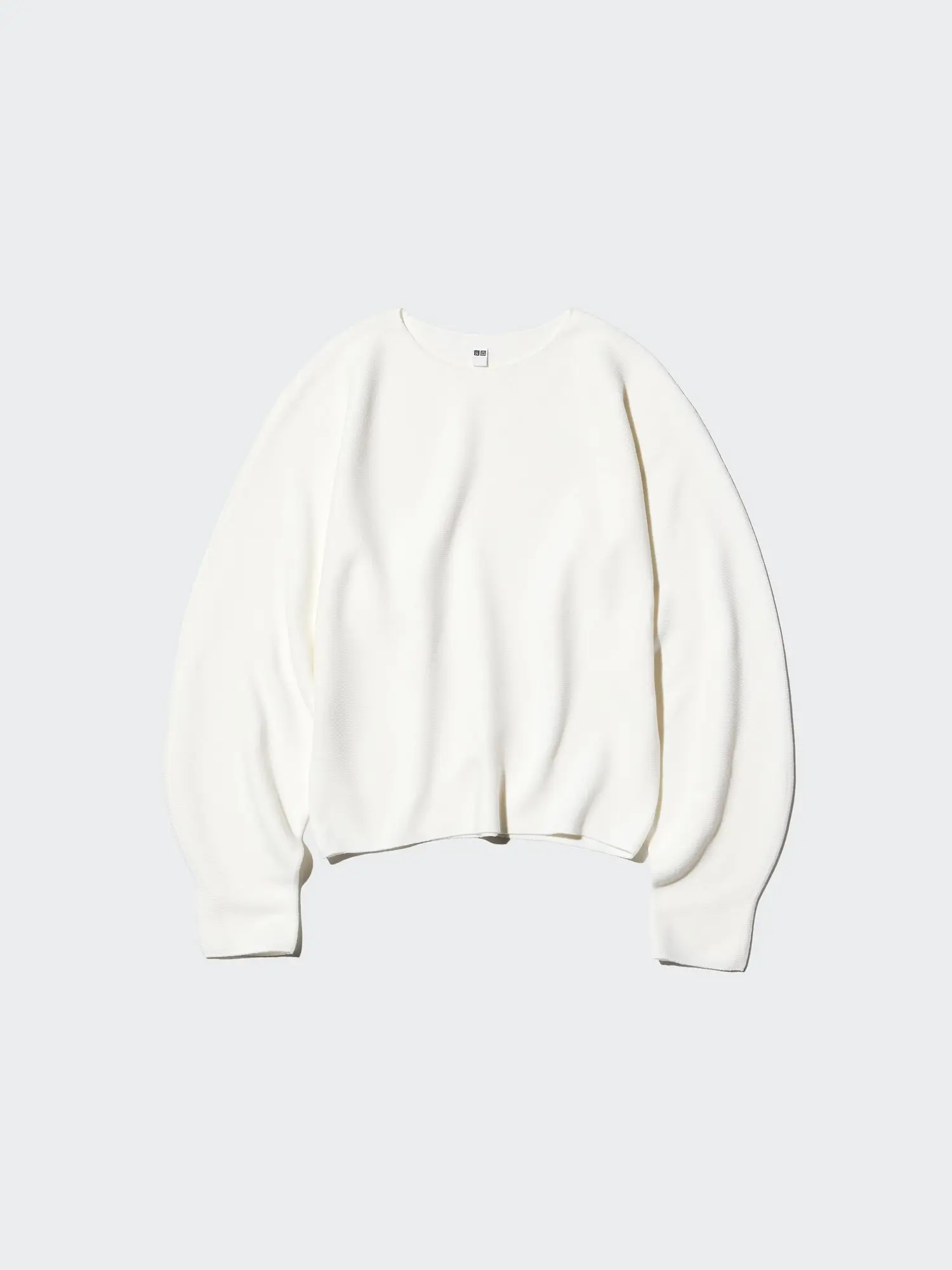 Women's 3D Knit Cotton Volume Sleeve Sweater