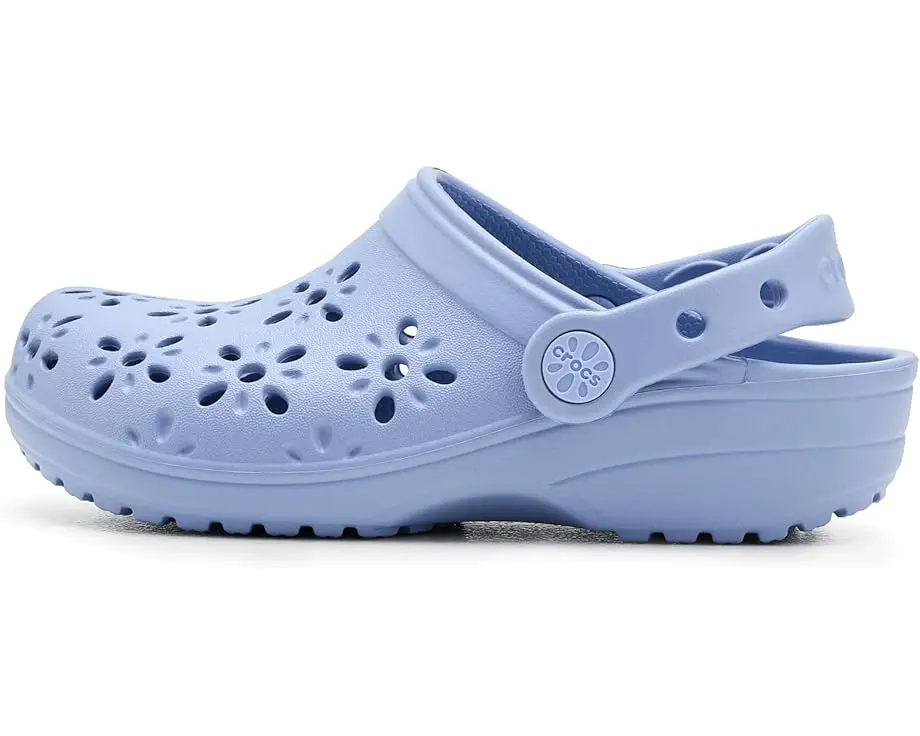 Classic Clogs with Floral Cut Out Design (Little Kid/Big Kid)
