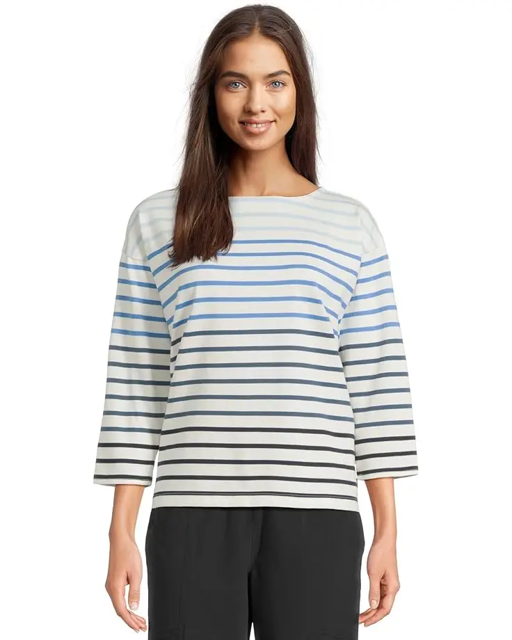 Heritage Mariner Boatneck 3/4 Sleeve Stripe