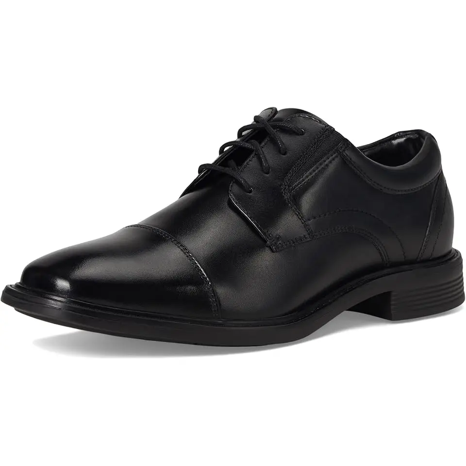 Stark Cap Toe Oxford Leather Business Formal Derby Dress Casual Lace-Up