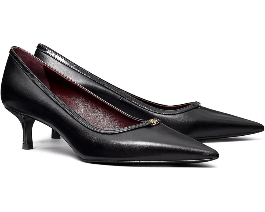 Double T Buckle Kitten Heel Pumps 45MM
