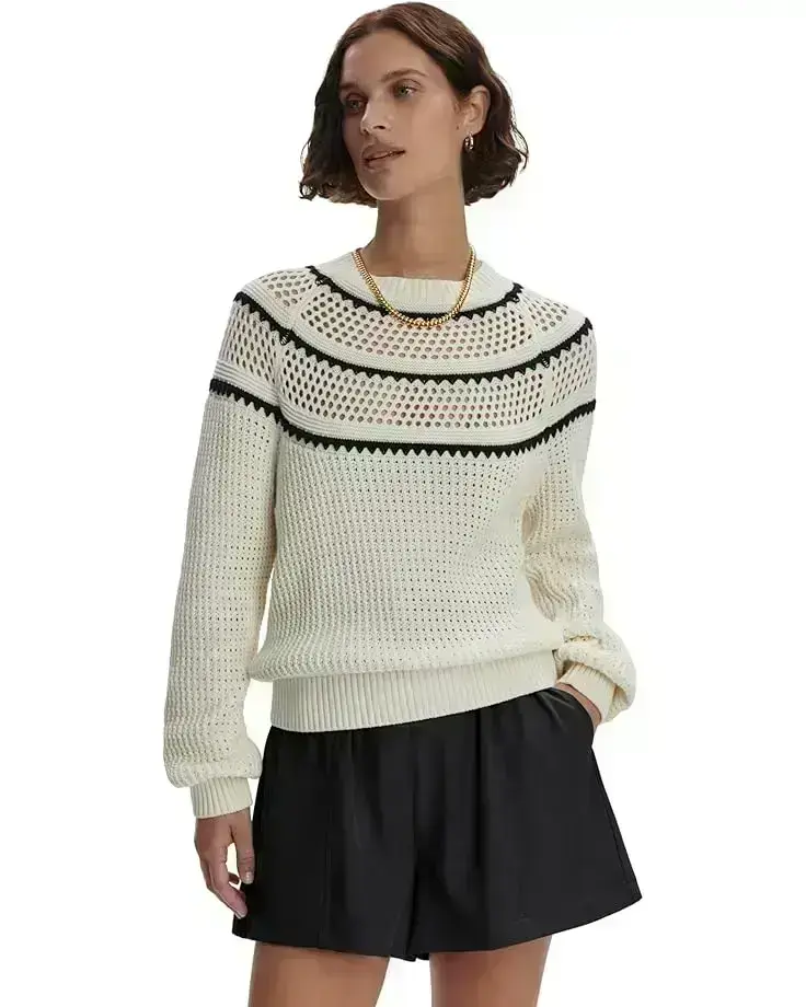Padbury Pointelle Knit Sweater