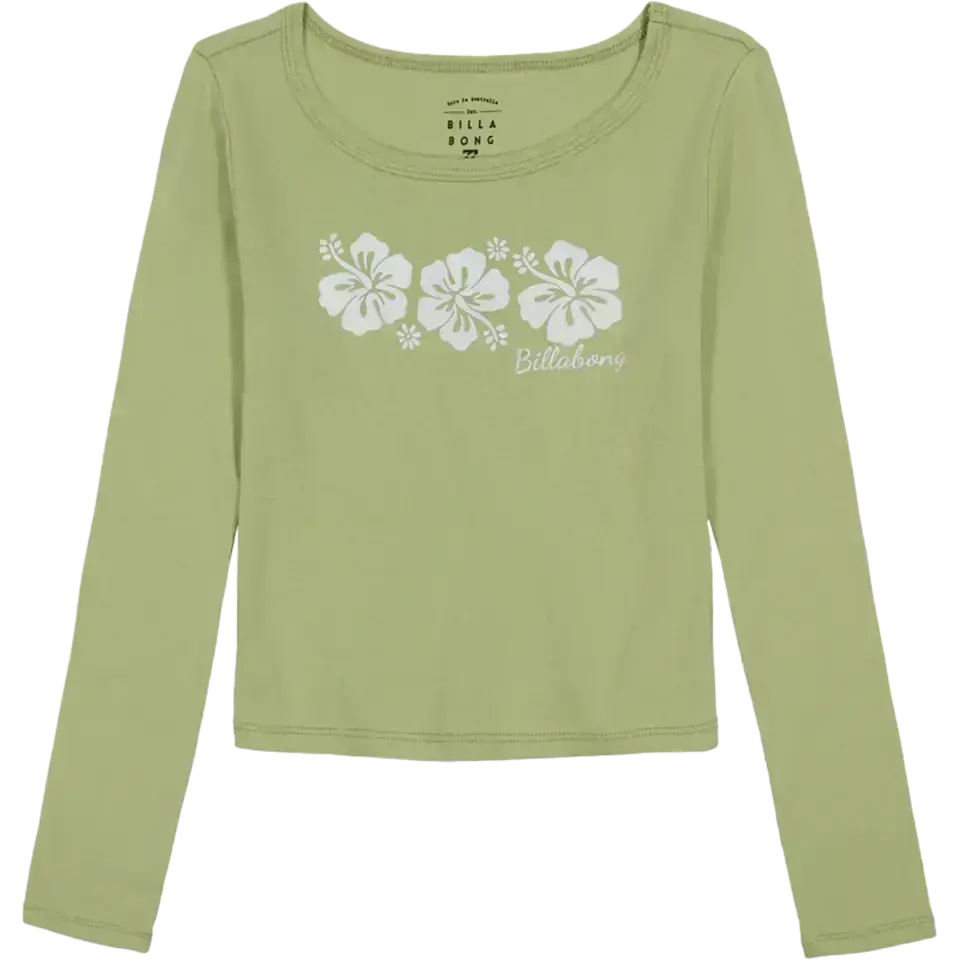 Youth Tri Hibiscus Long Sleeve Tee