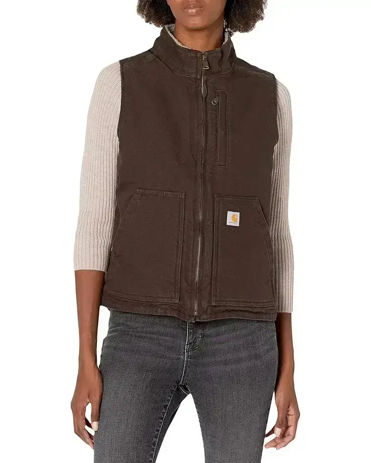 Women's Carhartt OV277 Sherpa Lined Mock Neck Vest
