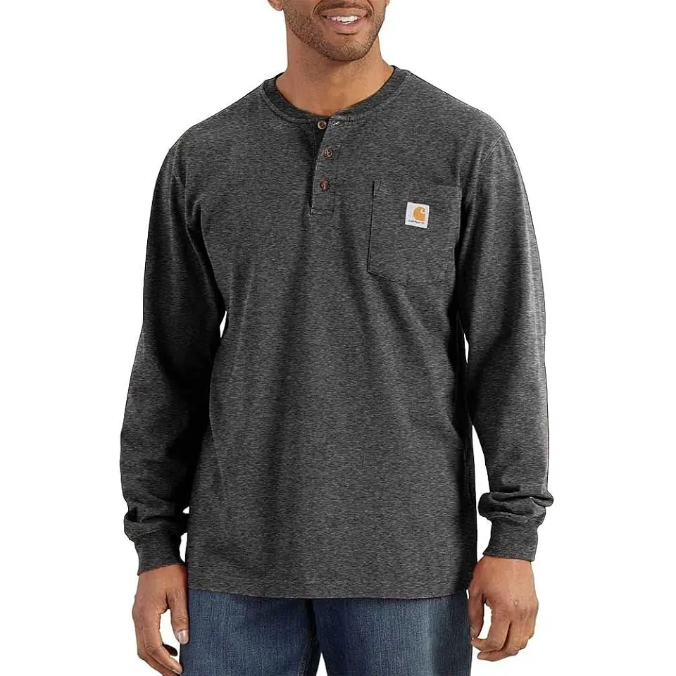 Big & Tall Workwear Pocket Long Sleeve Henley