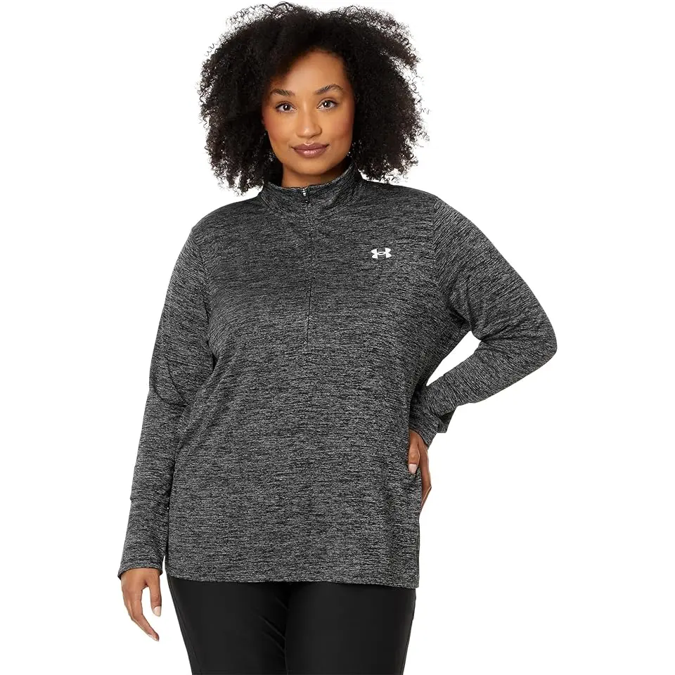 Plus Size Tech 1/4 Zip Twist
