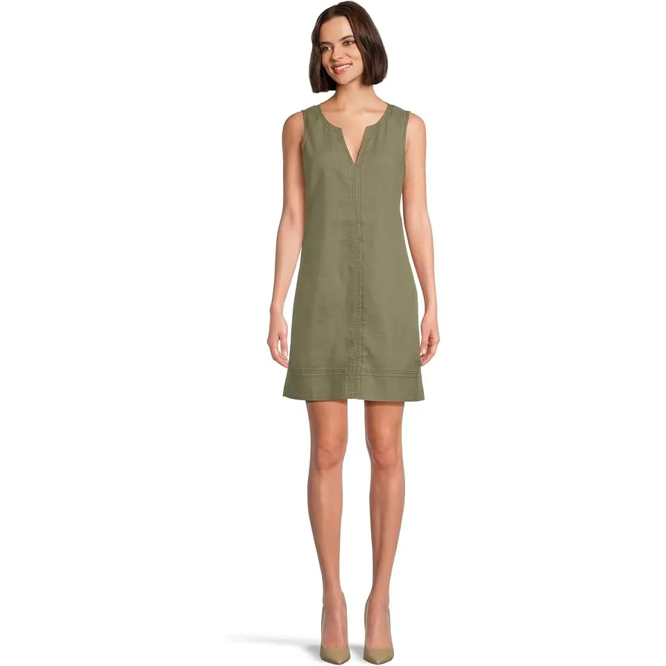 Palm-A-Dora Split Neck Dress