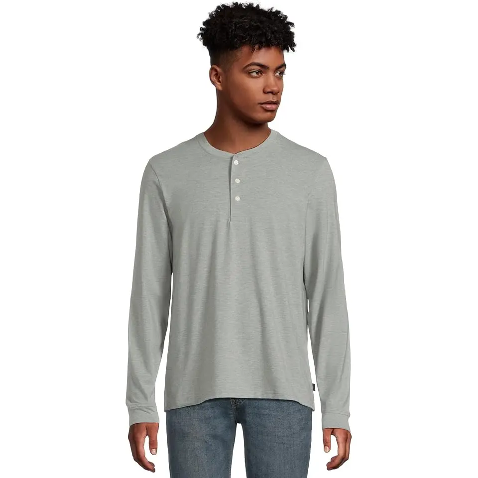 Performance Pima Henley Long Sleeve