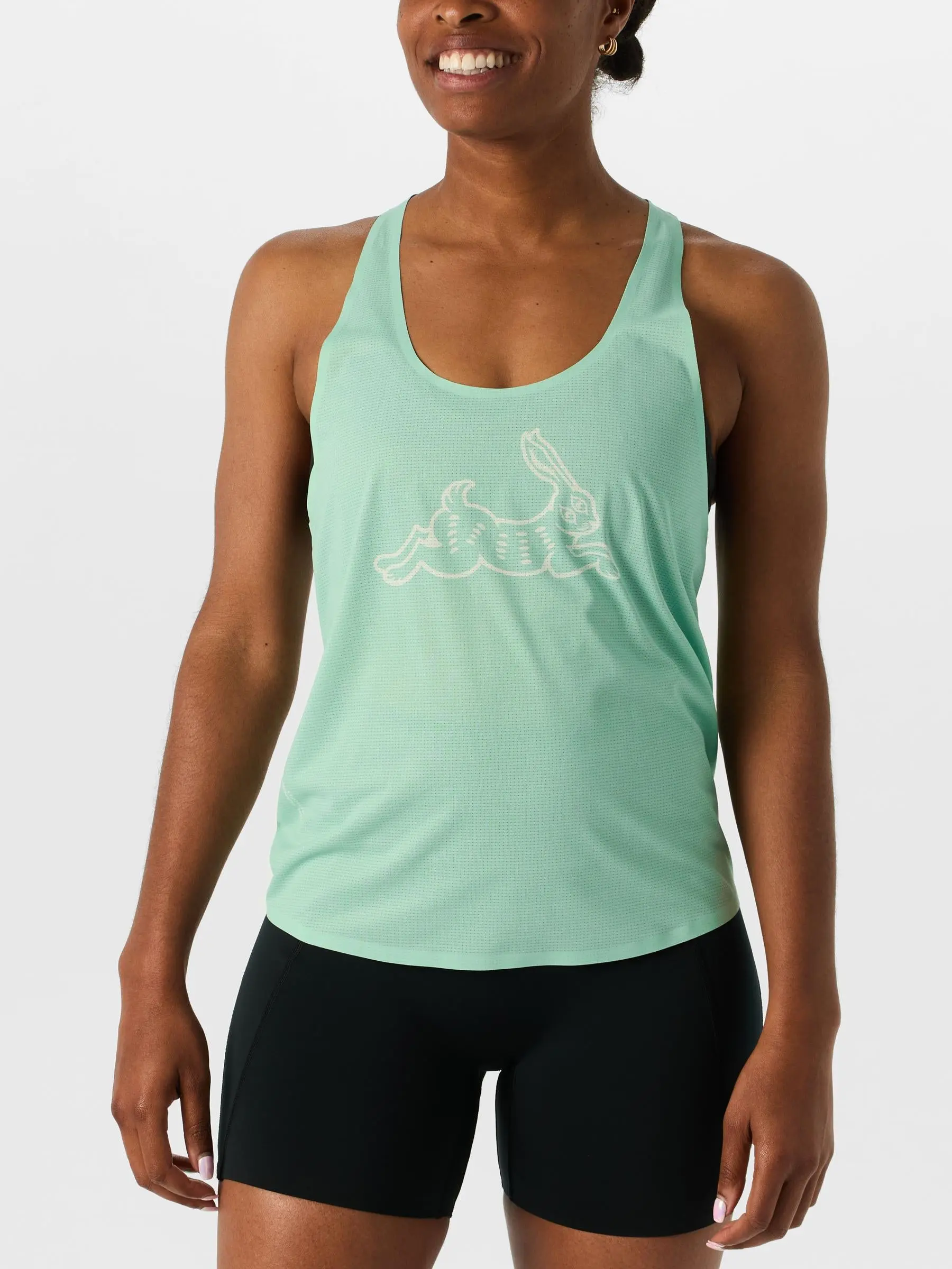 rnnr Women's AeroFly Singlet Mist