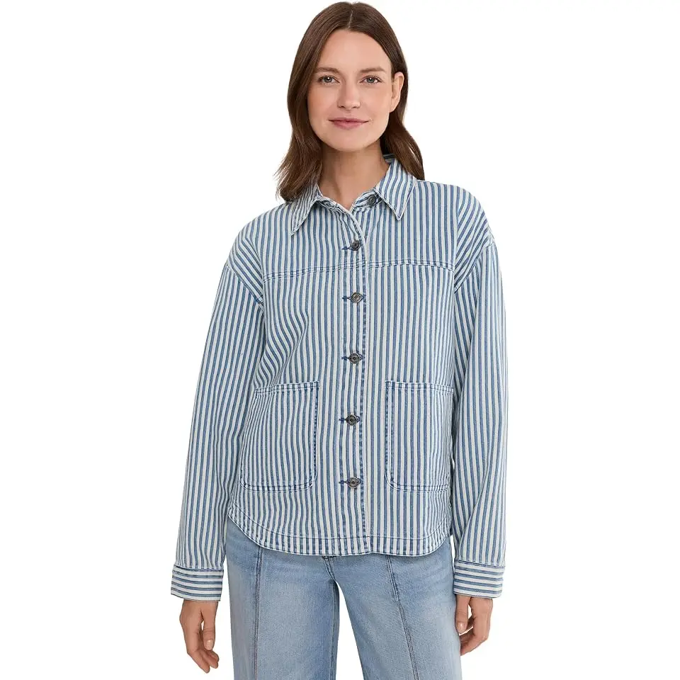 Ellie Stripe Denim Jacket