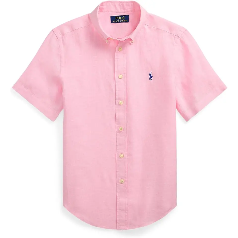 Linen Short Sleeve Shirt (Big Kid)