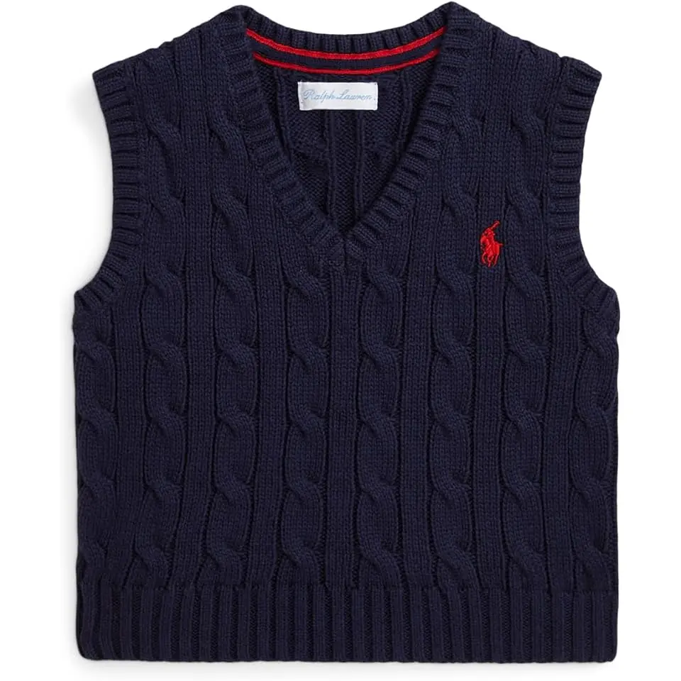 Cable-Knit Cotton Sweater Vest (Infant)