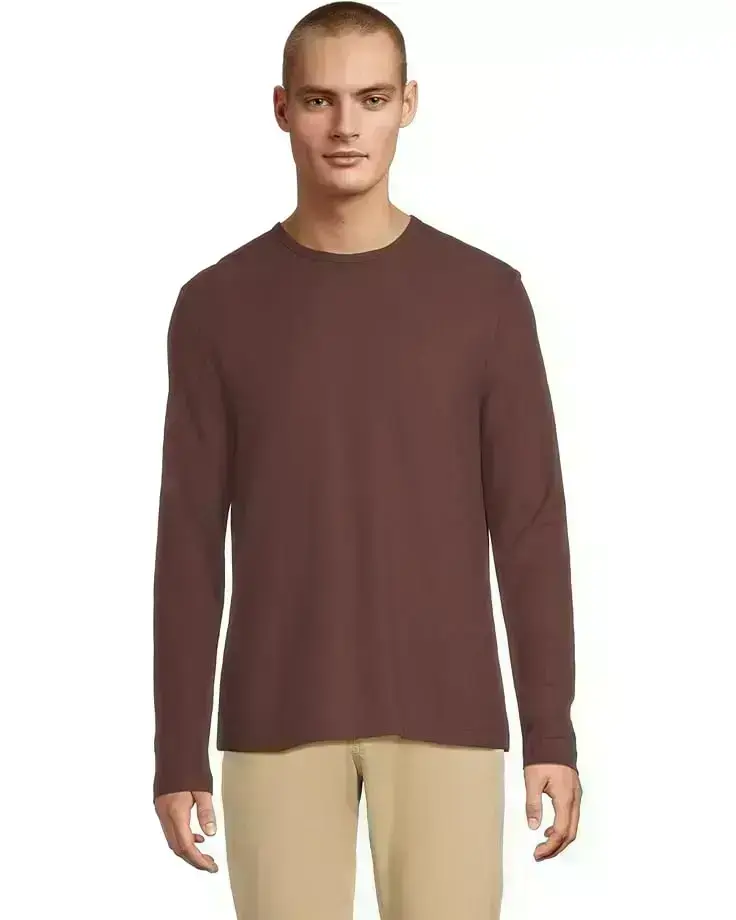 Men's Vince Pima Pique Long Sleeve Crew