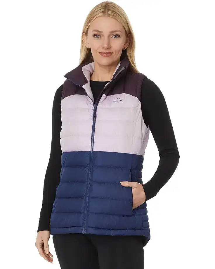 Women's L.L.Bean Down Vest Color-Block