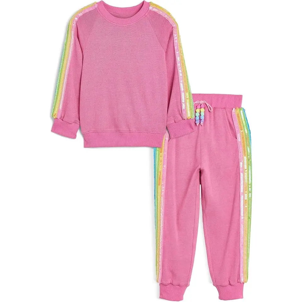 Pink Rainbow Sequin Set (Toddler/Little Kid/Big Kid)