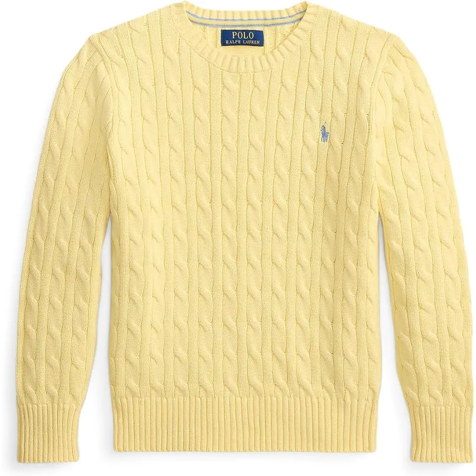 Cable-Knit Cotton Sweater (Big Kid)