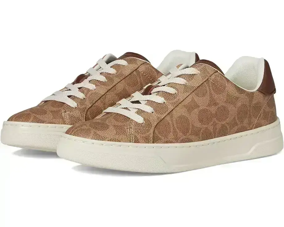 Women's COACH High Line Signature Coated Canvas Sneaker