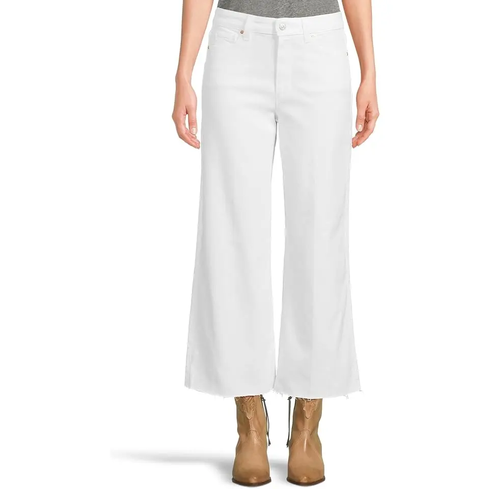 Anessa Raw Hem in Crisp White
