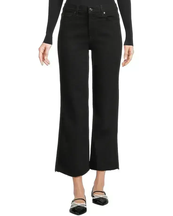 Women's 7 For All Mankind Cropped Alexa Jeans in Black
