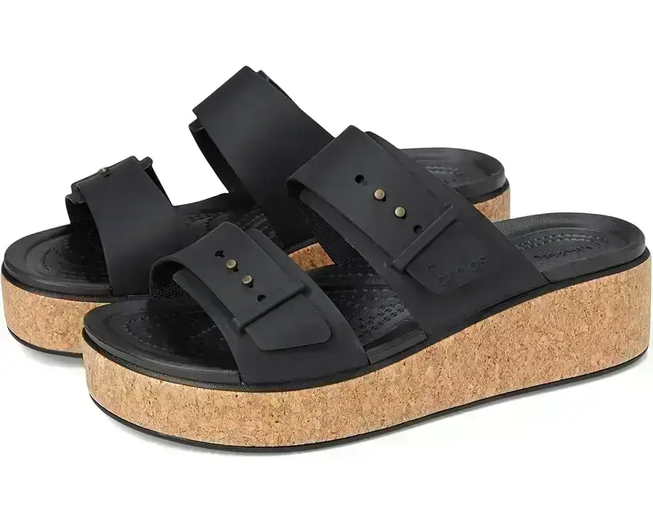 Women's Crocs Brooklyn Cork Buckle Sandals