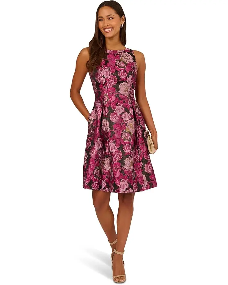 Jacquard Envelope Short Dress