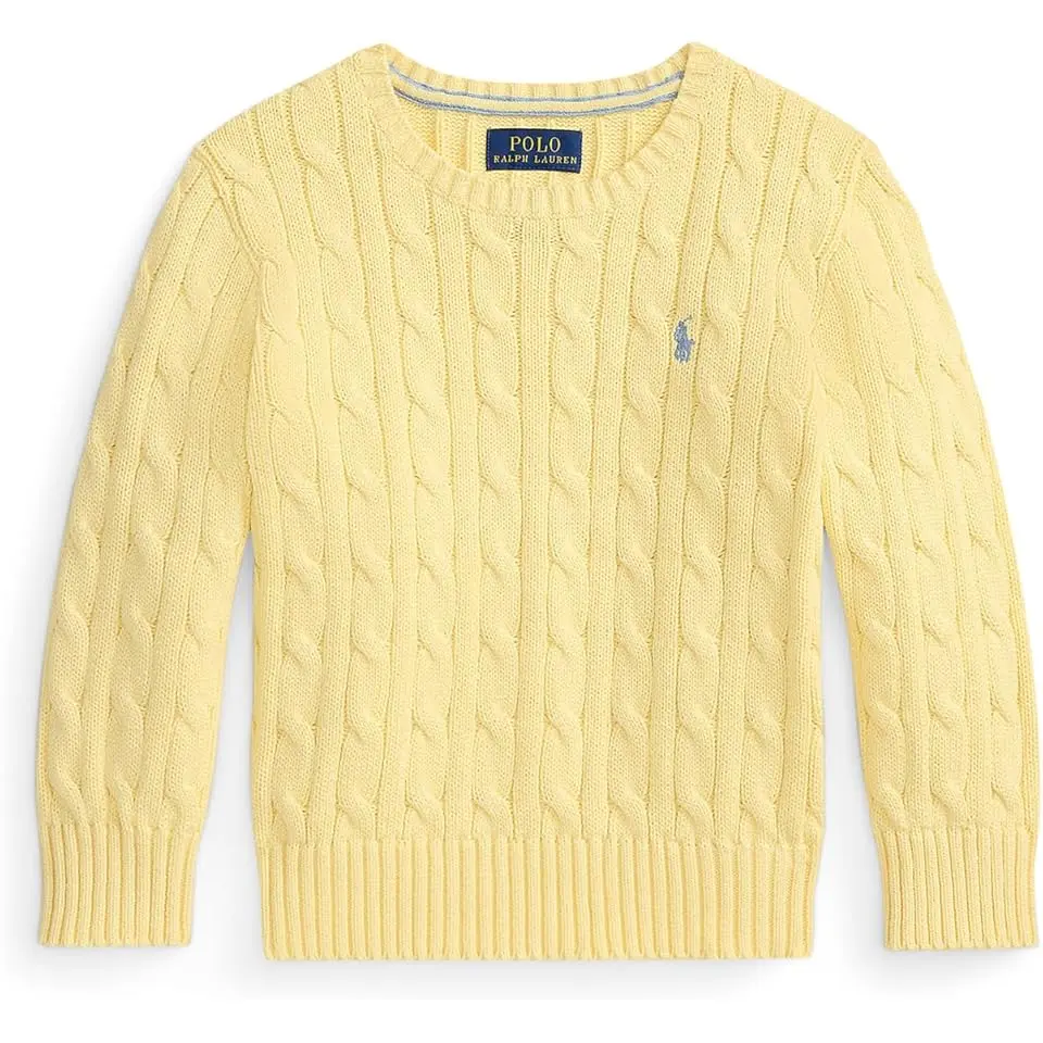 Cable-Knit Cotton Sweater (Toddler/Little Kid)
